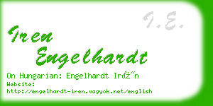 iren engelhardt business card